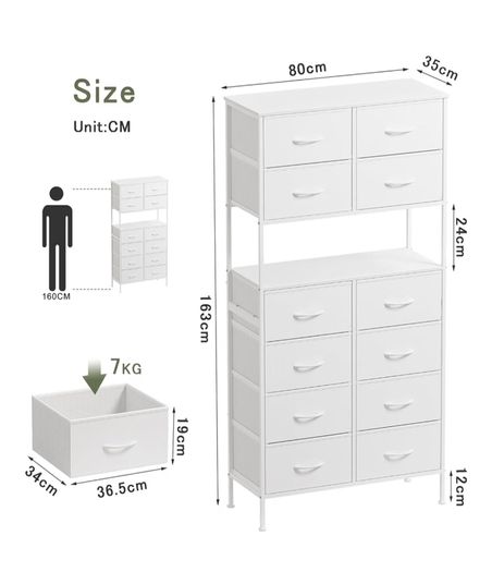 Tall chest of drawers