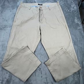 GANT New Haven Mens Trousers W36 L28 Beige Cotton Regular Fit