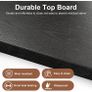TV Stand Cabinet, TV Unit with 5 Drawers, 140 cm, All Black TV Console Table with Storage Organizers, Entertainment Center with Open Shelf for Living Room, Bedroom Image 5