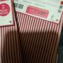 Cotton red & white stripe table cloth & napkins Image 6