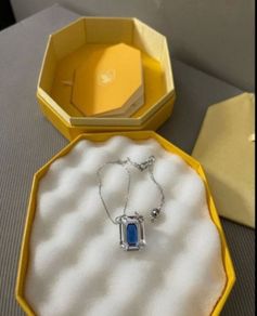 Swarovski - necklace with box and gift bag