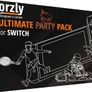 FREE EXPRESS SHIPPING Sports Family Party Pack Accessories Bundle designed for Nintendo Switch and OLED Console Games with Tennis Badminton Rackets, Controller Grips, Wheels & Wrist Dance Bands - With Carry sack Image 2