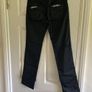 Black satin trousers Image 3