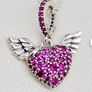 Pandora Pave Angel Heart With Wings Charm Image 5