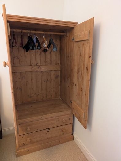 Wardrobe - waxed pine