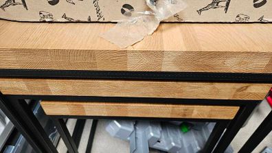 Set of 3 beautiful solid oak nested tables