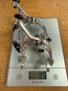 CNC rim brake callipers with Titanium hardware 195 grams complete