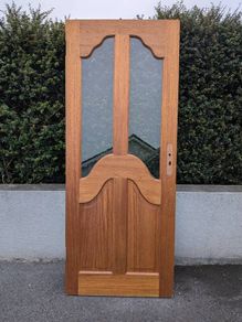 solid oak glazed door