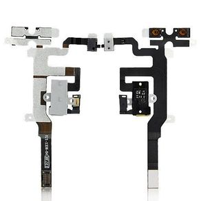 iPhone 4S Replacement Audio Power Volume Mute Flex Ribbon Cable White