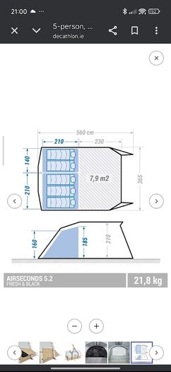 5 man air beam tent