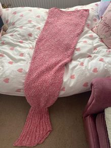 Mermaid tail blanket