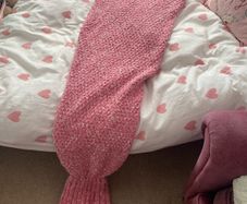 Mermaid tail blanket
