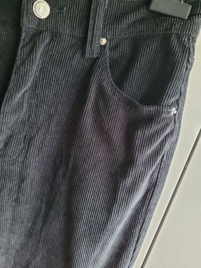 black corduroy trousers