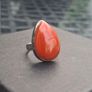 Vintage Ladies Teardrop Ring Sterling 925 Silver Image 2