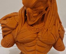 3D Printed Statue Bust (Unpainted) - Predator