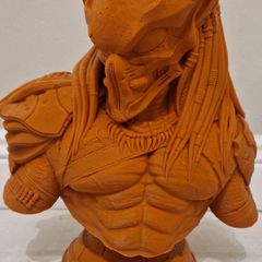 3D Printed Statue Bust (Unpainted) - Predator