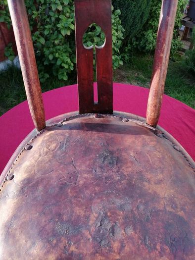 Antique Art Nouveau Rustic Ladies Chair c. 1880
