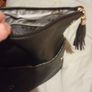 Black mulberry fold over bag Image 4