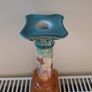 Vintage floral painted candlestick Image 6