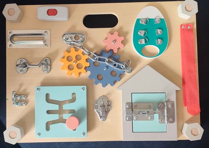 Wooden Montessori Activity / Busy Board