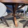 Round Dining Table with Starburst Legs, Ex Display Like New Image 3