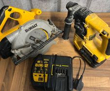 Dewalt 24v SDS Drill and 165mm circular saw with 2 batts