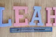 Large Pink &amp; Purple Glitter Letters - Read Carefully
