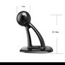 180 Degree Adjustable Adhesive 17mm Ball Head Mount Bracket for Car Dashboard Windshield Wireless Charger Magnetic Phone Holder Image 3