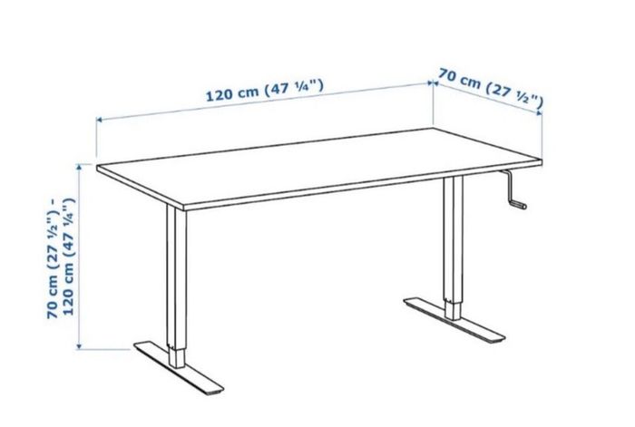 Free stand or sit desk. Perfect for working from home