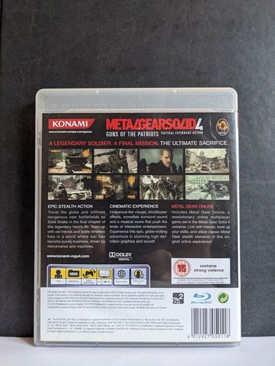 Metal Gear Solid 4 - PS3 complete in box