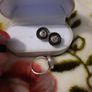 sterling silver matching ring and earrings Image 5