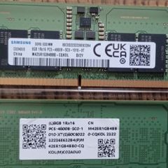 2 X Samsung 8GB DDR5 Laptop Memory RAM