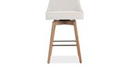 Cream Boucle Fabric Barstool