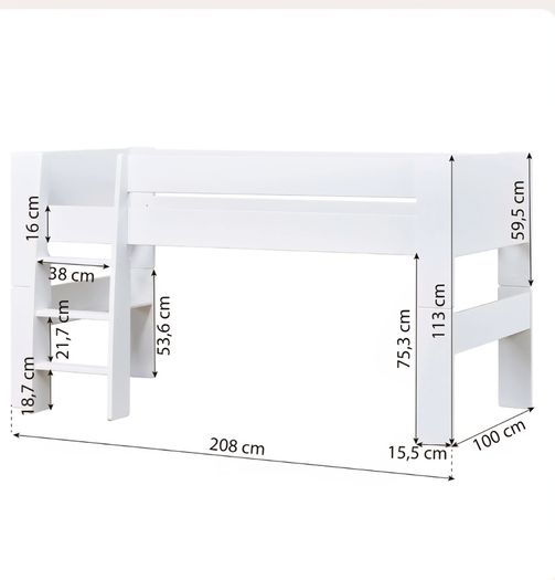 Mid sleeper bed