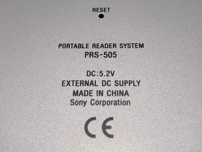 Sony Portable Reader System Prs-505