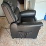 Electric leather reclining lift chair. Image 2