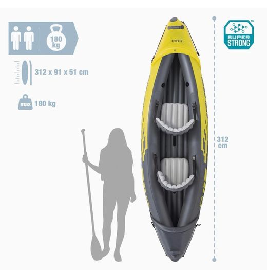 Inflatable Intex Explorer K2 Kayak, 2-Person