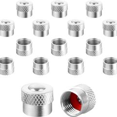 NEW SALE | 16 PCS Metal Valve Caps, Seal Tyre Valve Caps Car Metal Dust Valve Caps Car Valve Caps with Rubber Ring Valve Covers Replacement for Car Valve Caps for Car Motorcycle Bicycle Scooter, Silver