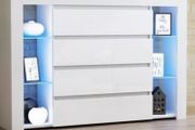 LED Sideboard With 4 Drawers Modern Sideboard With LED lights LED Cabinet Living Room High Gloss Sideboard