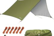 FREE EXPRESS SHIPPING Rain Fly Tent Tarp Hammock Hexagonal,Lightweight Waterproof Camping Shelter, Portable Windproof Snowproof Tarpaulin for Snow Sunshade for Camping Outdoor Travel