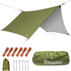 FREE EXPRESS SHIPPING Rain Fly Tent Tarp Hammock Hexagonal,Lightweight Waterproof Camping Shelter, Portable Windproof Snowproof Tarpaulin for Snow Sunshade for Camping Outdoor Travel
