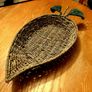 Woven apple-shaped fruit basket - excellent condition Image 3