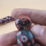 Venetian Style Floral Glass Bead Necklace Strands Antique Design Image 8