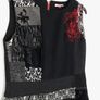 JOE BROWNS Quirky Wool Blend Pinafore Dress Patchwork UK 12 Black Red Retro A Image 2