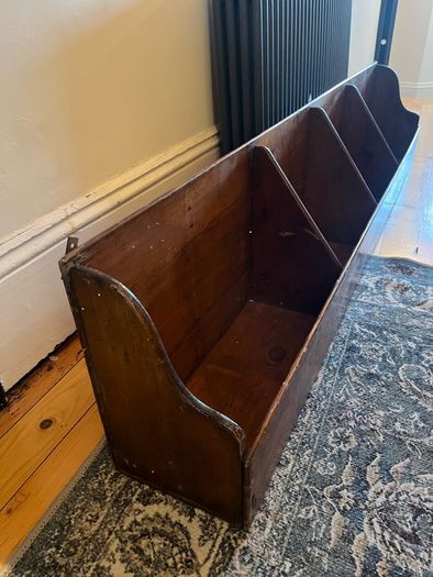 Antique book trough