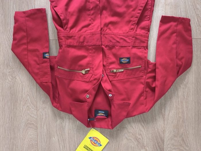 Dickies Redhawk Kids Red Coveralls Boilersuit mechanic handyman Age 5 6