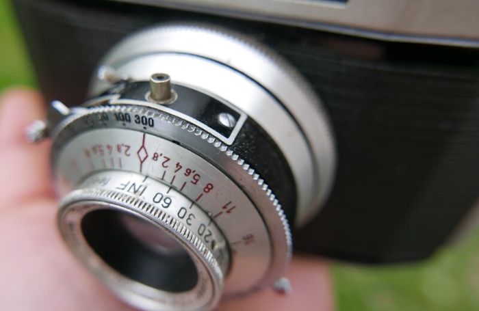 Vintage KING REGULA CAMERA made in Germany in leather case 1950s