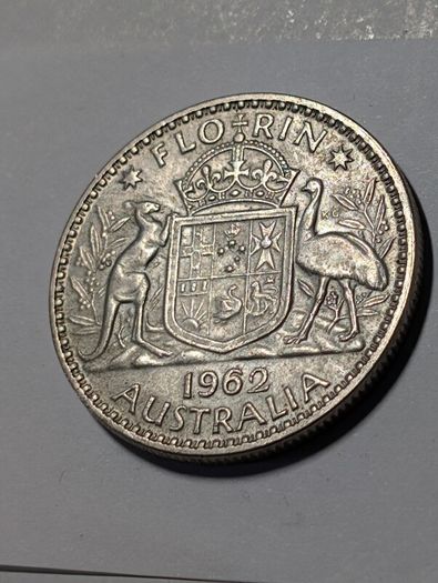 Australia Silver Florin 1962
