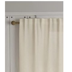 Brand new - 2 x M&S Sheer linen look multiway curtains (in box) - RRP 258