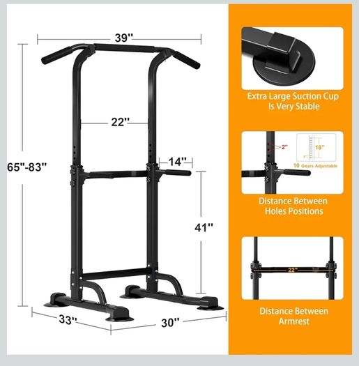 Power Tower Pull Up Frame / Dip Station